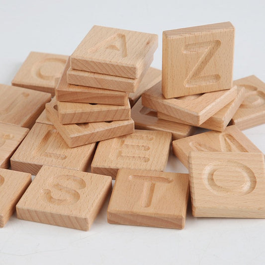 Wooden Alphabet Tiles